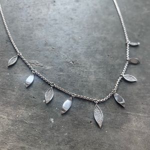 Silver Leaf Adjustable Necklace